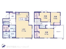 【千葉県/船橋市咲が丘】船橋市咲が丘2丁目 新築一戸建て 間取り図