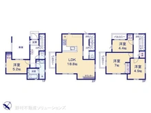 【千葉県/船橋市前原西】船橋市前原西5丁目 新築一戸建て 間取り図