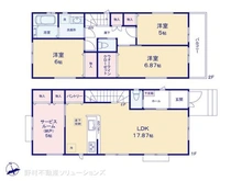 【千葉県/船橋市七林町】船橋市七林町 新築一戸建て 間取り図