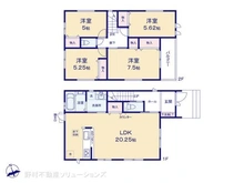【千葉県/船橋市七林町】船橋市七林町 新築一戸建て 間取り図