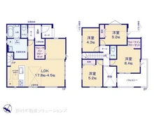 【千葉県/船橋市新高根】船橋市新高根4丁目 新築一戸建て 間取り図