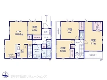 【千葉県/船橋市飯山満町】船橋市飯山満町3丁目 新築一戸建て 間取り図