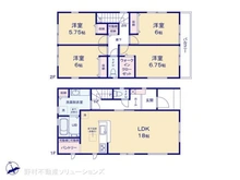【千葉県/船橋市咲が丘】船橋市咲が丘4丁目 新築一戸建て 間取り図