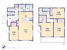 【千葉県/船橋市馬込西】船橋市馬込西2丁目 新築一戸建て 間取り図
