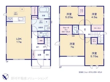 【千葉県/船橋市馬込西】船橋市馬込西2丁目 新築一戸建て 間取り図