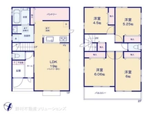 【千葉県/船橋市二宮】船橋市二宮1丁目 新築一戸建て 間取り図