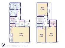 【千葉県/船橋市八木が谷】船橋市八木が谷2丁目 新築一戸建て 間取り図