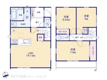 【千葉県/船橋市栄町】船橋市栄町1丁目 新築一戸建て 間取り図
