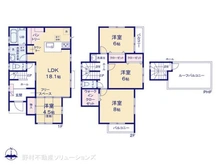 【千葉県/船橋市旭町】船橋市旭町1丁目 新築一戸建て 間取り図
