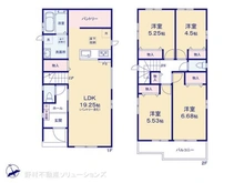 【千葉県/船橋市咲が丘】船橋市咲が丘3丁目 新築一戸建て 間取り図