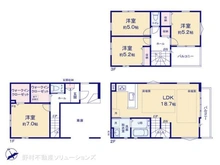 【千葉県/船橋市南本町】船橋市南本町 新築一戸建て 間取り図