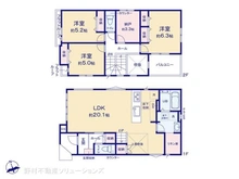 【千葉県/船橋市旭町】船橋市旭町3丁目 新築一戸建て 間取り図