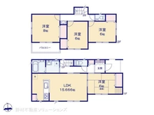 【千葉県/船橋市二和西】船橋市二和西5丁目 新築一戸建て 間取り図