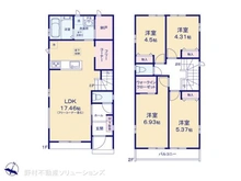 【千葉県/船橋市習志野台】船橋市習志野台5丁目 新築一戸建て 間取り図