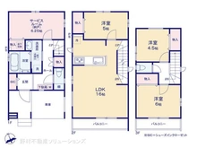 【千葉県/船橋市北本町】船橋市北本町2丁目 新築一戸建て 間取り図