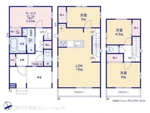 【千葉県/船橋市北本町】船橋市北本町2丁目 新築一戸建て 間取り図