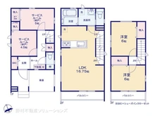 【千葉県/船橋市北本町】船橋市北本町2丁目 新築一戸建て 間取り図