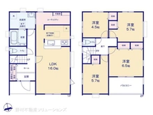 【千葉県/船橋市習志野台】船橋市習志野台2丁目 新築一戸建て 間取り図