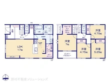 【千葉県/船橋市三山】船橋市三山9丁目 新築一戸建て 間取り図