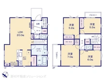 【千葉県/船橋市大穴南】船橋市大穴南2丁目 新築一戸建て 間取り図