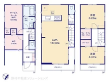【千葉県/船橋市前原西】船橋市前原西8丁目 新築一戸建て 間取り図