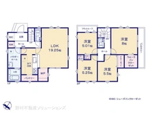 【千葉県/船橋市新高根】船橋市新高根3丁目 新築一戸建て 間取り図