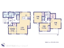 【千葉県/船橋市大穴北】船橋市大穴北4丁目 新築一戸建て 間取り図