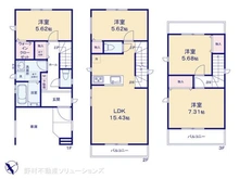 【千葉県/船橋市前原西】船橋市前原西6丁目 新築一戸建て 間取り図
