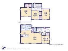 【千葉県/船橋市旭町】船橋市旭町1丁目 新築一戸建て 間取り図