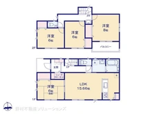 【千葉県/船橋市二和西】船橋市二和西5丁目 新築一戸建て 間取り図