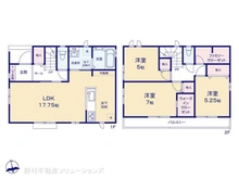 【千葉県/船橋市大穴南】船橋市大穴南1丁目 新築一戸建て 間取り図