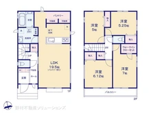【千葉県/船橋市二和東】船橋市二和東5丁目 新築一戸建て 間取り図