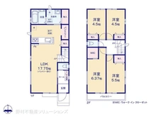 【千葉県/船橋市芝山】船橋市芝山4丁目 新築一戸建て 間取り図