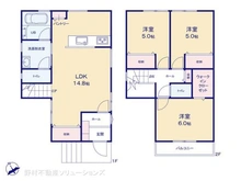 【千葉県/船橋市松が丘】船橋市松が丘5丁目 新築一戸建て 間取り図