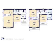 【千葉県/船橋市東船橋】船橋市東船橋5丁目 新築一戸建て 間取り図