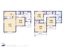 【千葉県/船橋市東船橋】船橋市東船橋5丁目 新築一戸建て 間取り図