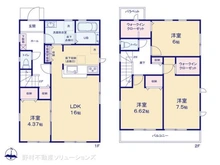 【千葉県/船橋市大穴北】船橋市大穴北1丁目 新築一戸建て 間取り図