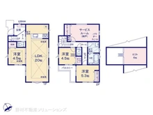 【千葉県/船橋市咲が丘】船橋市咲が丘2丁目 新築一戸建て 間取り図