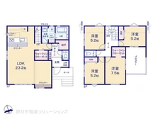 【千葉県/船橋市二和東】船橋市二和東5丁目 新築一戸建て 間取り図