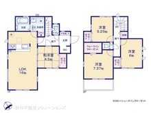 【千葉県/船橋市松が丘】船橋市松が丘1丁目 新築一戸建て 間取り図