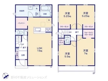 【千葉県/船橋市松が丘】船橋市松が丘1丁目 新築一戸建て 間取り図