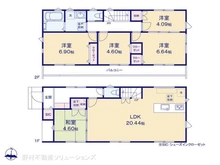 【千葉県/船橋市南三咲】船橋市南三咲3丁目 新築一戸建て 間取り図