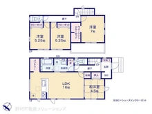 【千葉県/船橋市三咲】船橋市三咲7丁目 新築一戸建て 間取り図