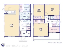 【千葉県/船橋市三咲】船橋市三咲7丁目 新築一戸建て 間取り図