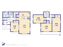 【千葉県/船橋市松が丘】船橋市松が丘1丁目 新築一戸建て 間取り図