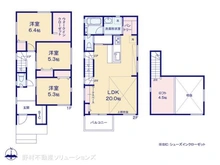 【千葉県/船橋市二宮】船橋市二宮2丁目 新築一戸建て 間取り図