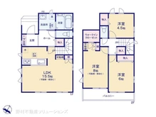 【千葉県/船橋市新高根】船橋市新高根3丁目 新築一戸建て 間取り図