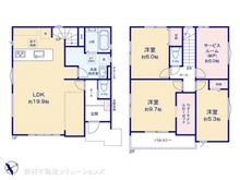 【千葉県/船橋市松が丘】船橋市松が丘5丁目 新築一戸建て 間取り図