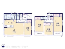 【千葉県/船橋市夏見台】船橋市夏見台4丁目 新築一戸建て 間取り図