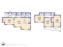 【千葉県/船橋市夏見台】船橋市夏見台4丁目 新築一戸建て 間取り図